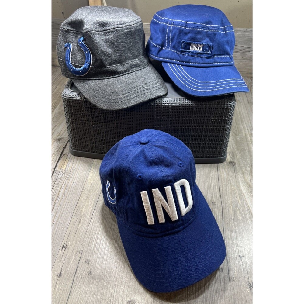 Indianapolis Colts LOT OF THREE Women's Hats 9 FOURTY New Era 9TWENTY